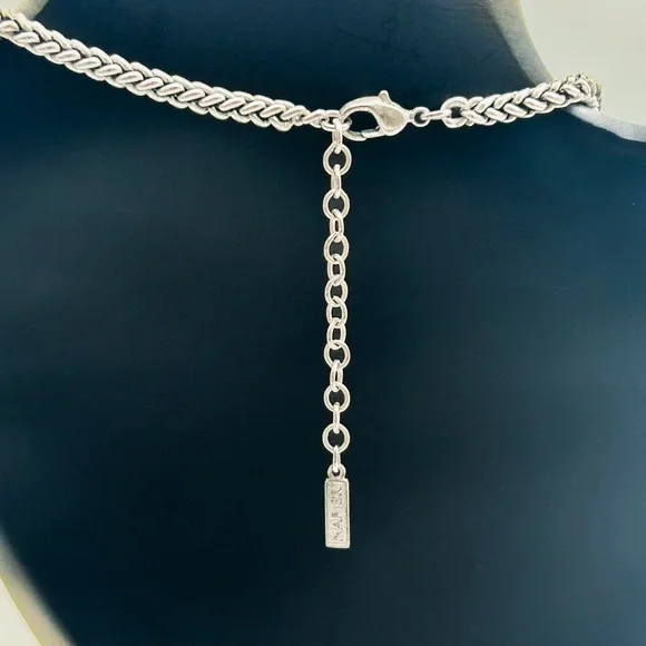 Napier Silver Necklace with Intricate Accents - Picture 13 of 14